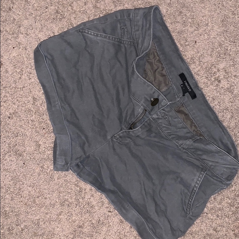Grayish green shorts